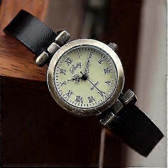 Casual Fashion Vintage Leather Watch for Women, Quartz Movement, Alloy Case, 26mm Dial, 9mm Band