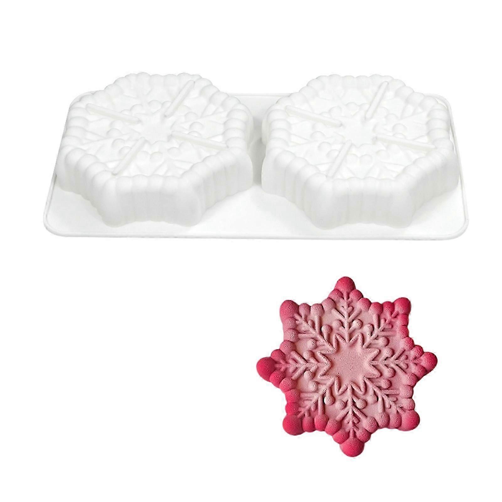 Food Grade Silicone Chocolate Baking Tool Snowflake Shape Cake Mold