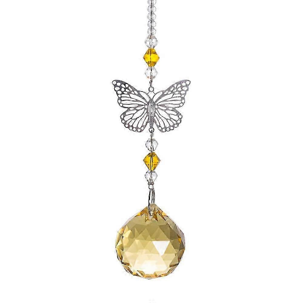 Rainbow-Throwing Crystal Prism Pendant