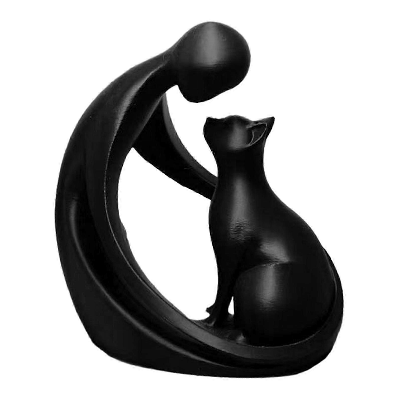 Playful Anthropomorphic Cat Sculpture