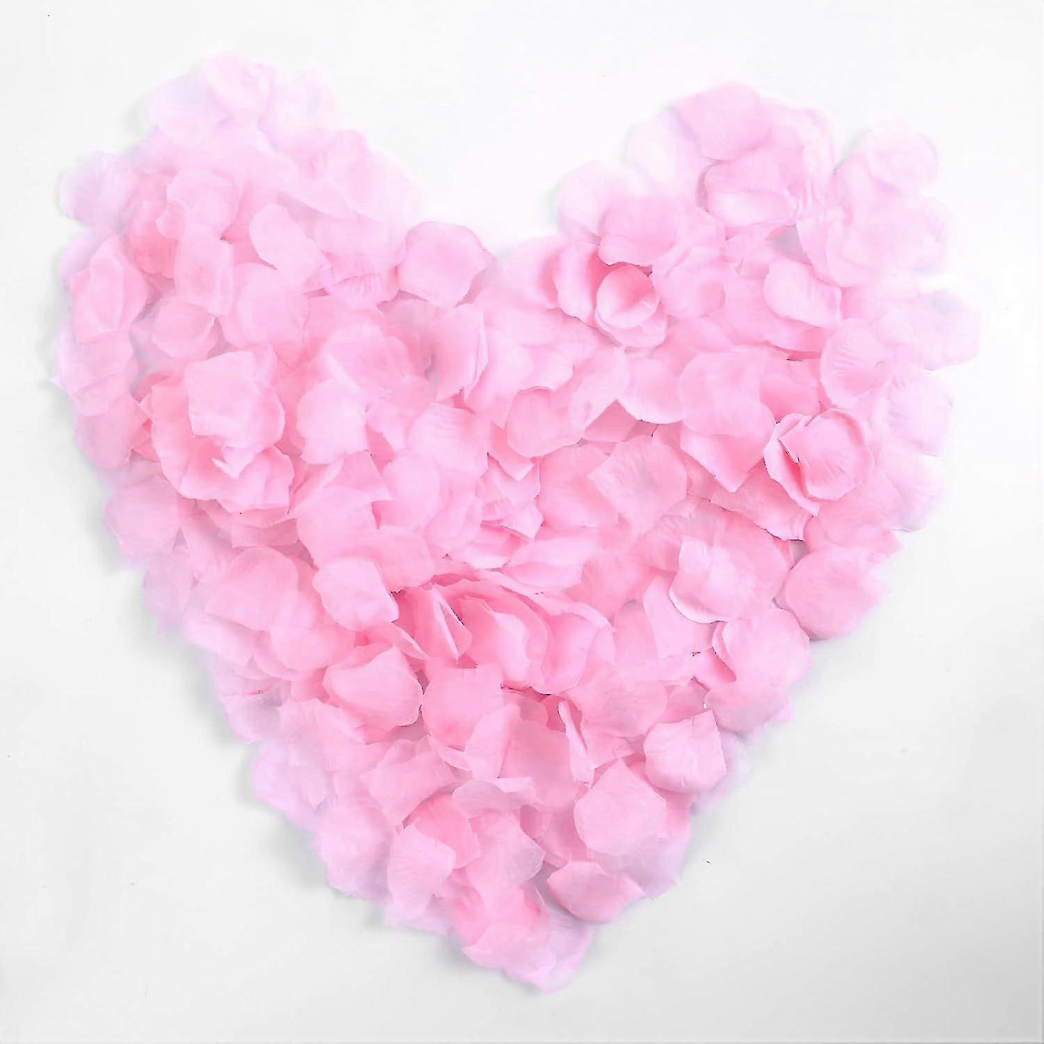 2000 Lifelike Pink Rose Petals Set