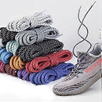 3M Reflective Shoelaces for Sneakers Luminous Shoelace Woman Man Casual Boot Shoe Lace Round Shoe Laces Shoes Accessories 1Pair