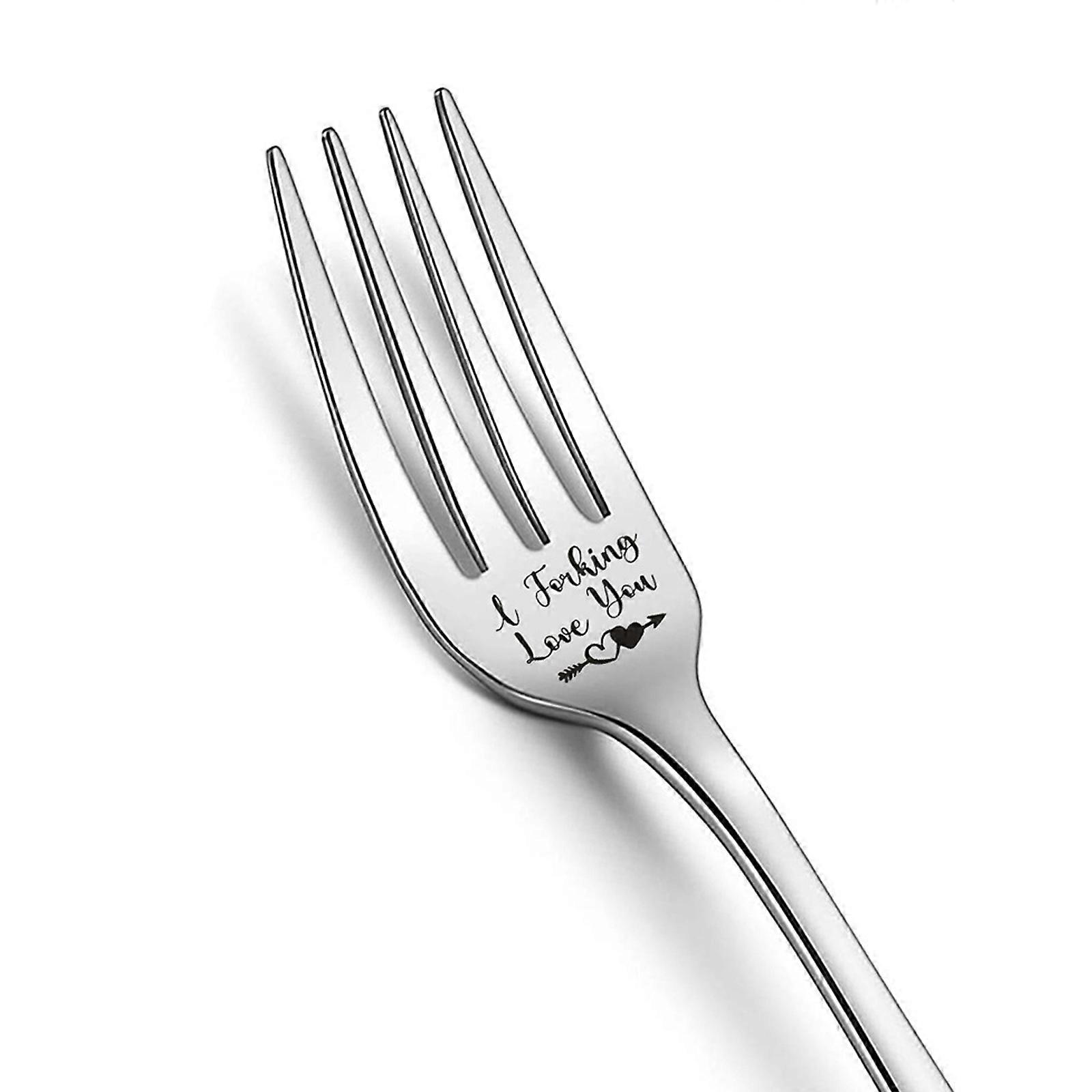 Stainless Steel Engraved Personalised Fork