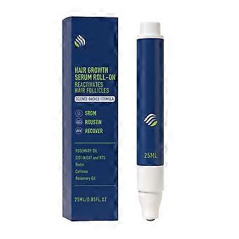 Rosemary Hair Serum Roll-On 25ml, Scalp Care Moisturizing Smoothing Volumizing Hair Essence
