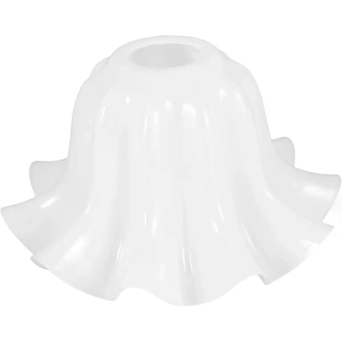 White Plastic Flower Lamp Shade E27 Socket 4.2cm Aperture