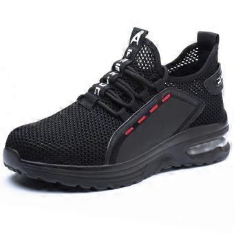 Oddychające sneakersy robocze z siatki, obuwie ochronne ze stalowym noskiem, buty robocze dla mężczyzn i kobiet, obuwie z amortyzacją powietrzną, antyprzebiciowe, wytrzymałe buty robocze do budowy.