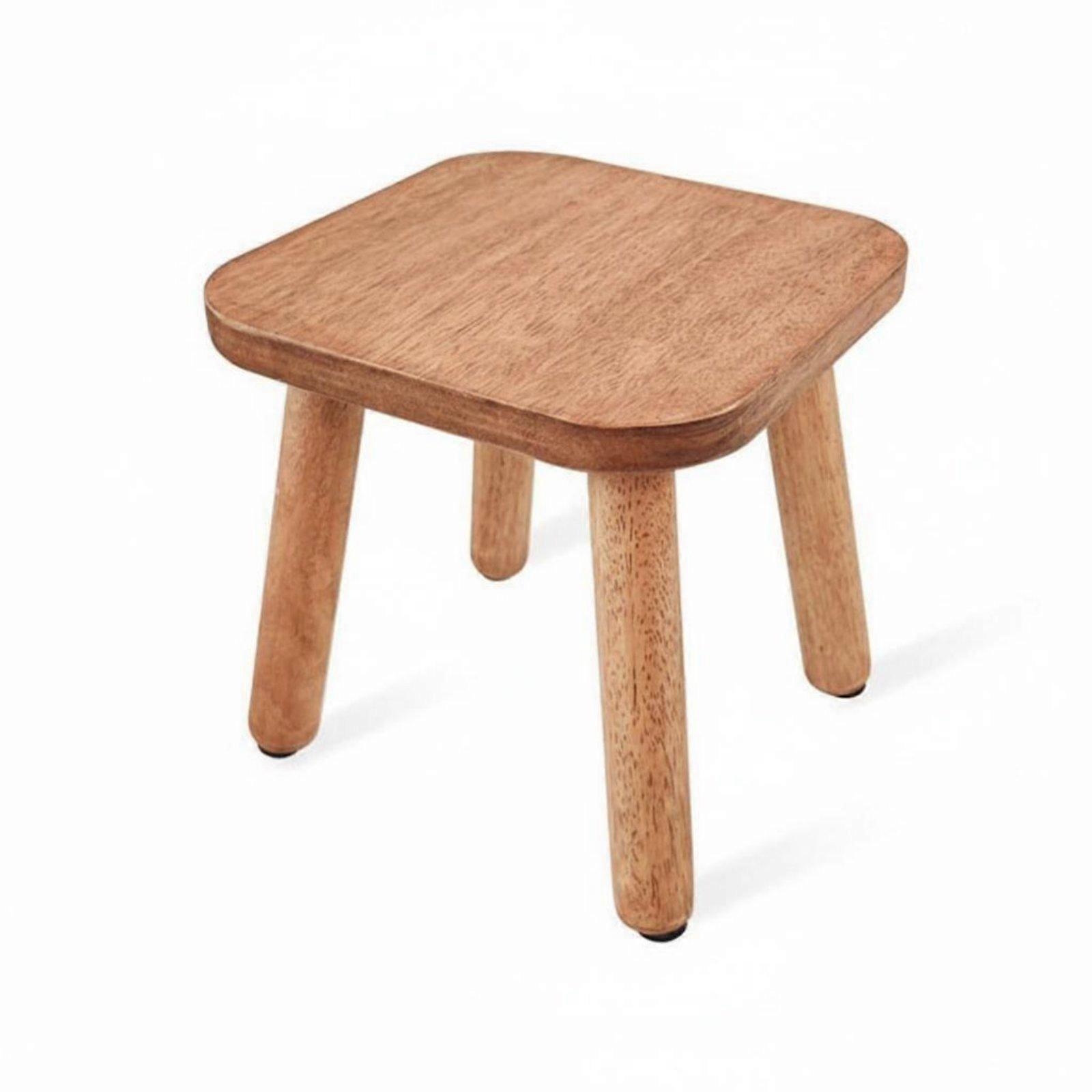 Low Profile Stool Multi-Functional Handled Square Stool Fully Assembled