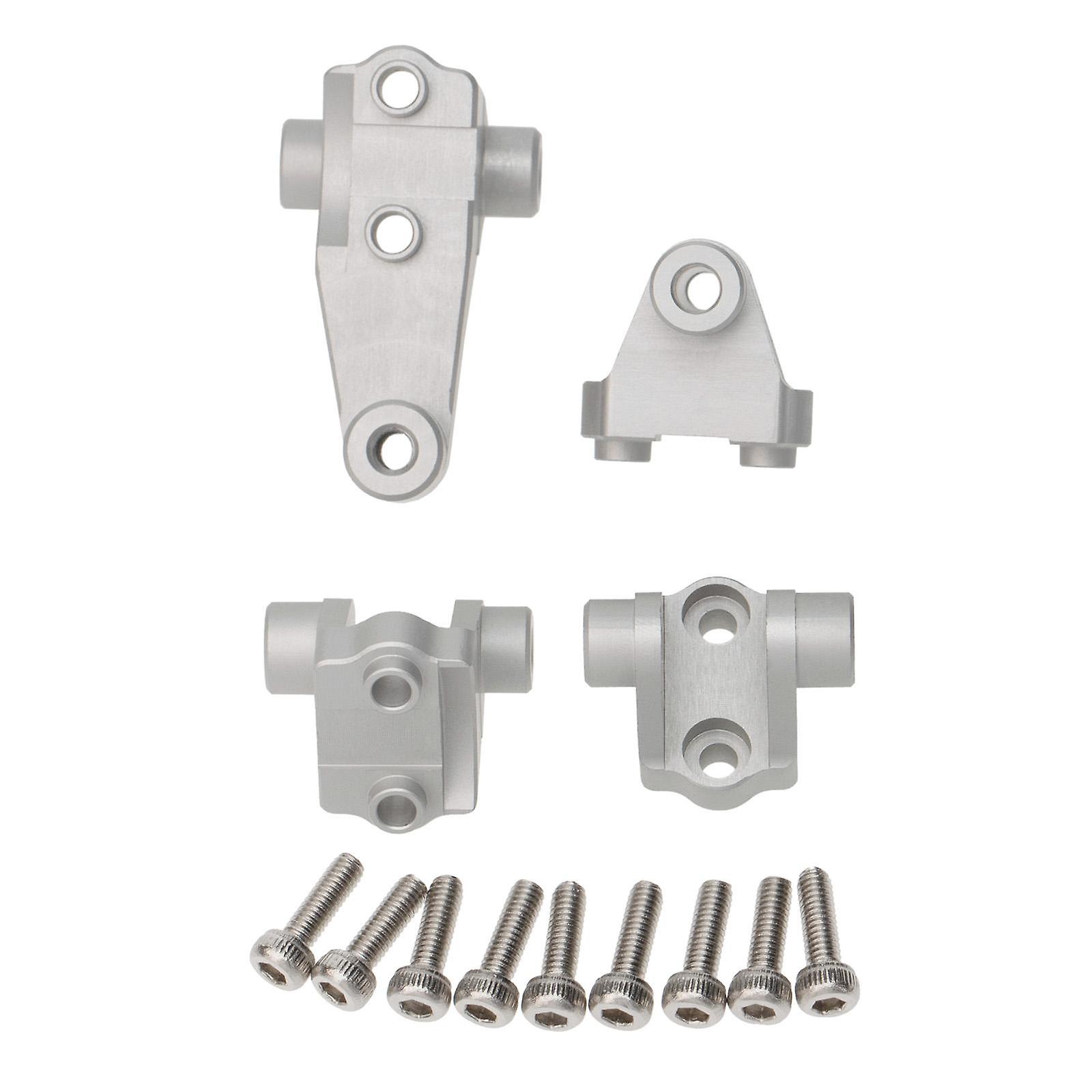 1 Set Alloy Front Rear Axle Lower Shock Mount for 1/10 RC Crawler Silver