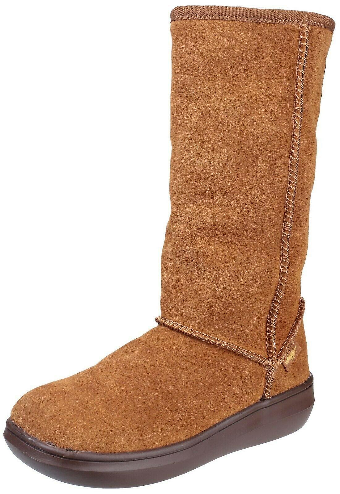 Rocket Dog Sugardaddy Chestnut Womens Suede Calf Hi Boots