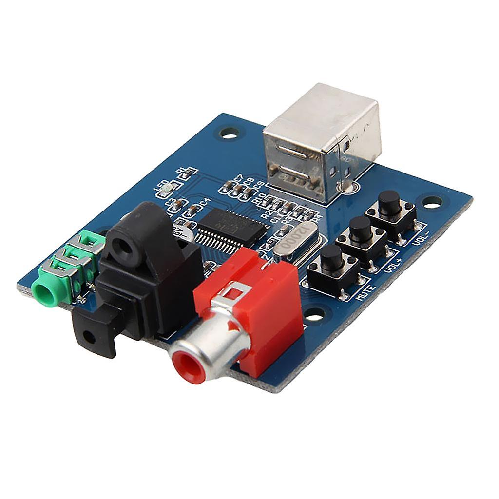 PCM2704 USB DAC to S/PDIF HiFi Sound Card Decoder Board 3.5mm Analog Output