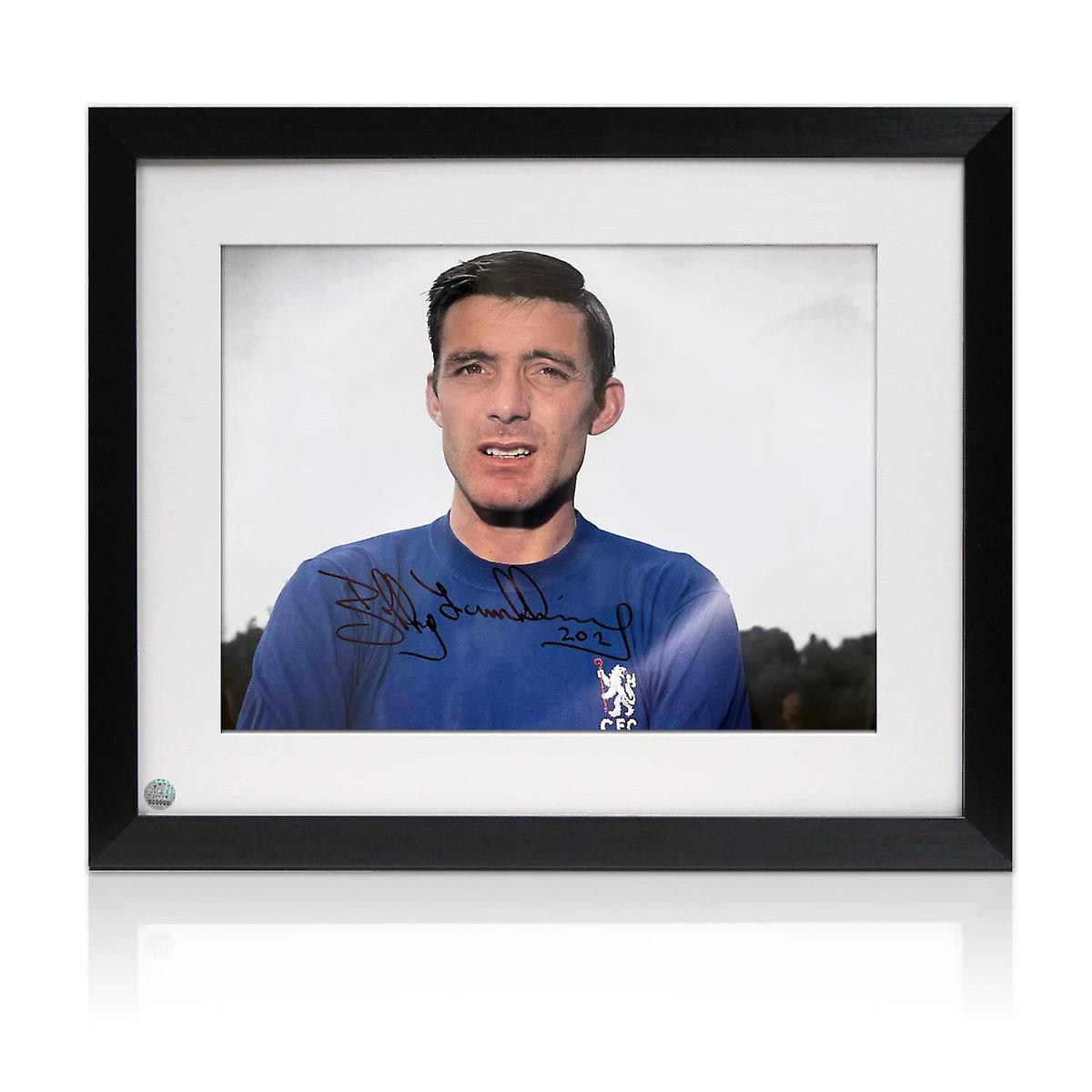 Bobby Tambling Signed Chelsea Photo: 1968 Headshot. Framed