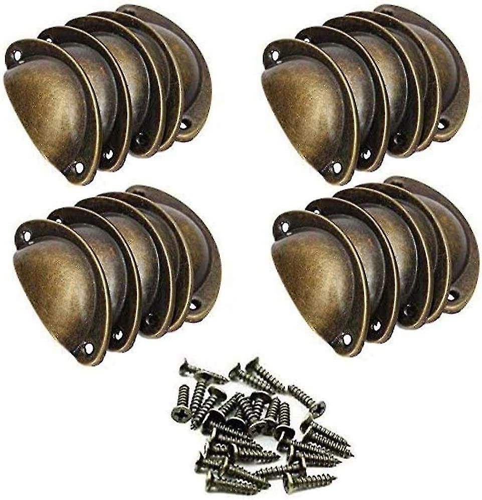 20 Pcs Vintage Shell Handle -82mm(bronze)