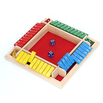 Houten Dobbelstenen Bordspel Thuis Pub Vakantie Partij 4 Spelers Familie Tafel Math Games voor Volwassenen Kids