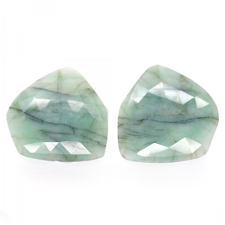 39.10ct Set Emerald Fancy Rose Cut awo69