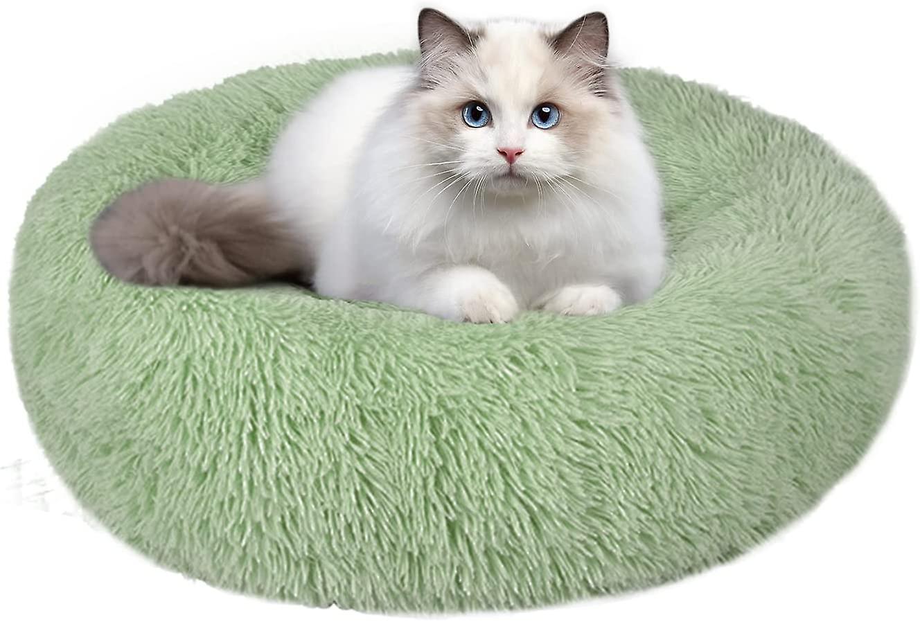 Lit De Noël Pour Chat Et Petit Chien - Lavable - Modèle Rouge Ou Vert M (45x45cm) - Design Festif Avec Bonhommes De Neige - 4