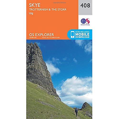 OS Explorer kart (408) Skye - Trotternish og Storr