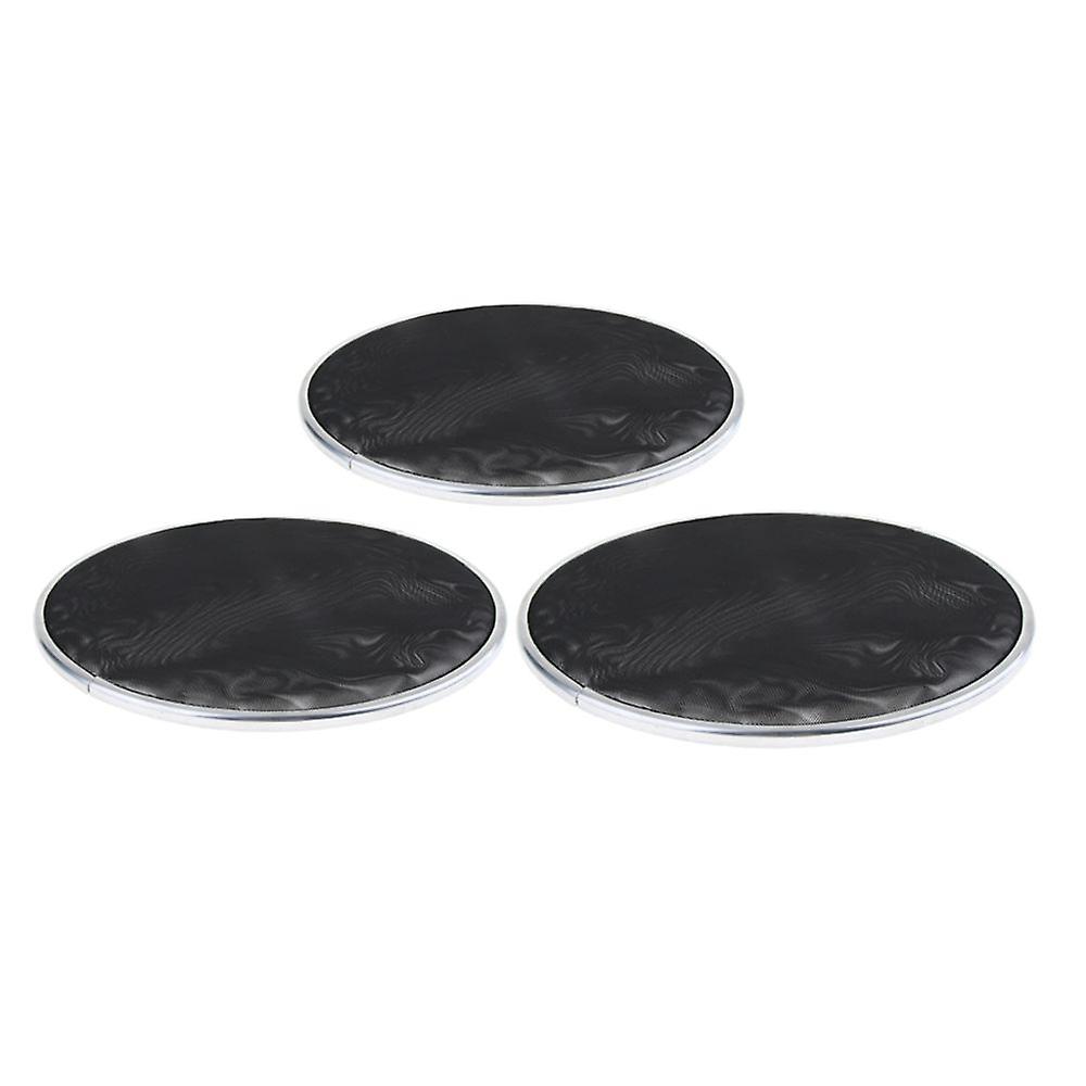 Pieces Bass Drum Head Double Layer Silent Mute Drum Head Black 8-13 Inch