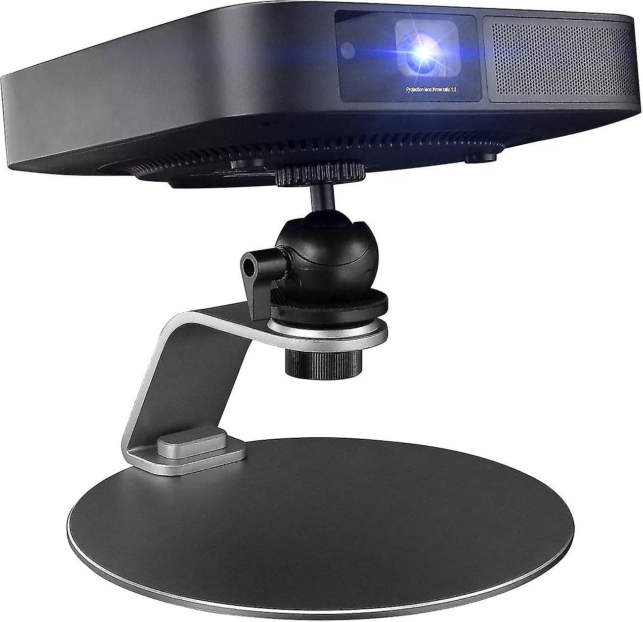 Movable Projector Stand with 38mm Ball Head Tilt Adjustable, Portable Desktop Projector Mount.