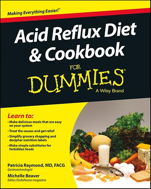 Acid Reflux Diet Cookbook For Dummies by Michelle Beaver Paperback Book