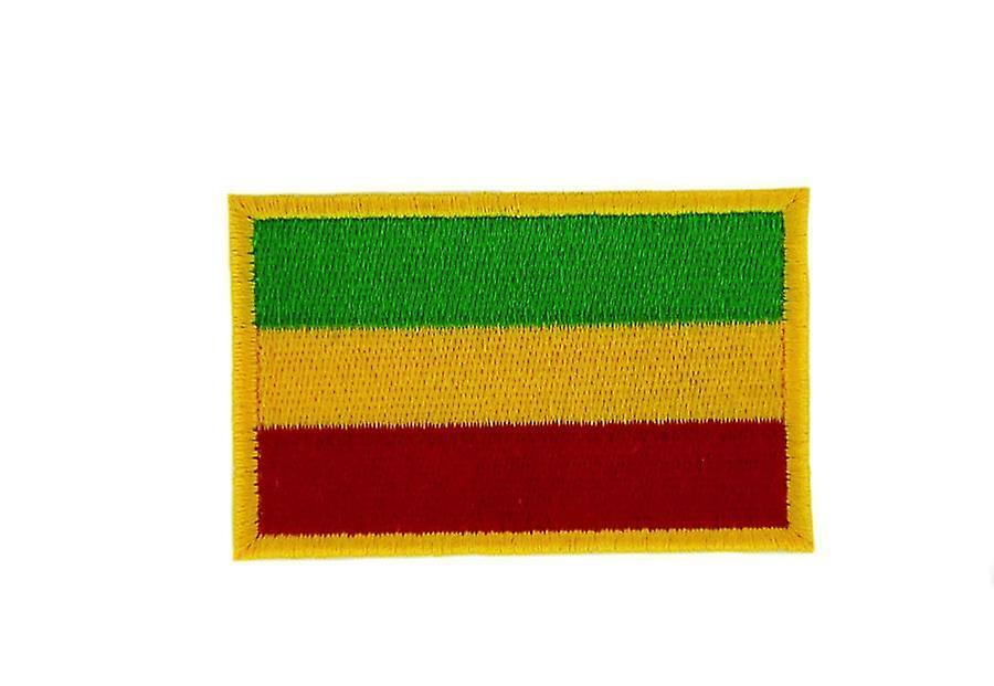 Patch Ecusson Brode Flag Backpack Ethiopia Rasta Thermocollant