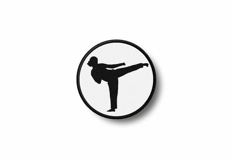 Patch Badge Badge Badge Ecusson Brode Prints Thermocollant Karate Kimono Girl