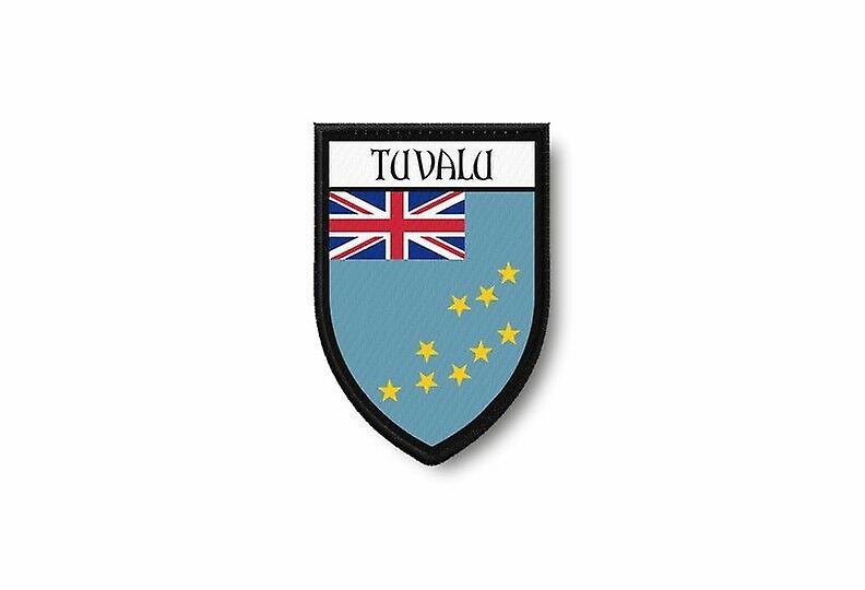 Patch Ecusson Termocollant Edge Brode Flag Print Tuvalu
