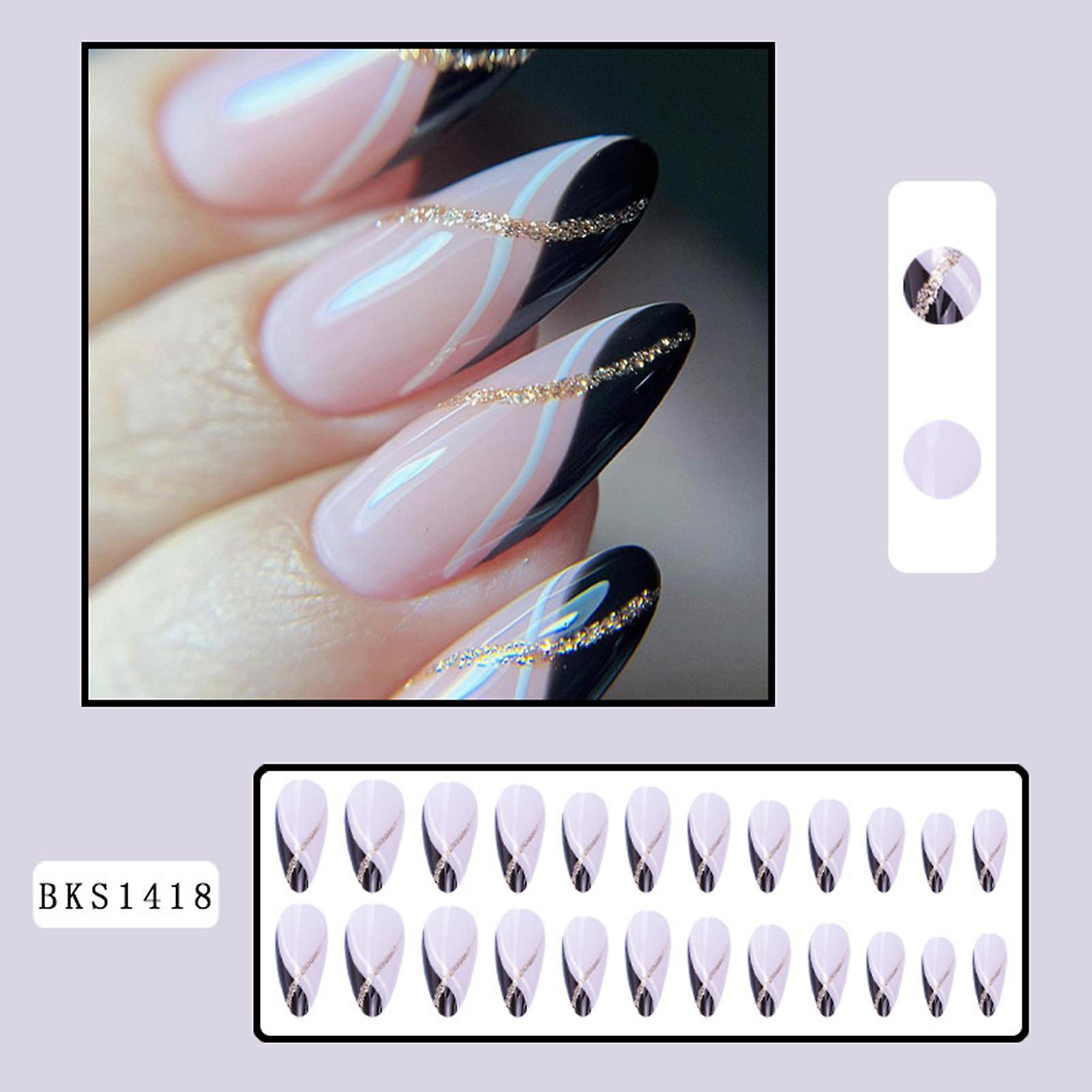 Shine Mixed Color False Nails Com