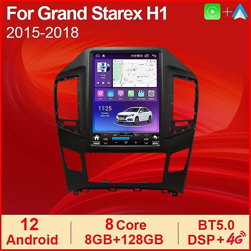 Carplay Android For Hyundai Grand Starex H1 2 2015-2018 WIFI BT 9.7'' For Tesla Car Radio Multimedia