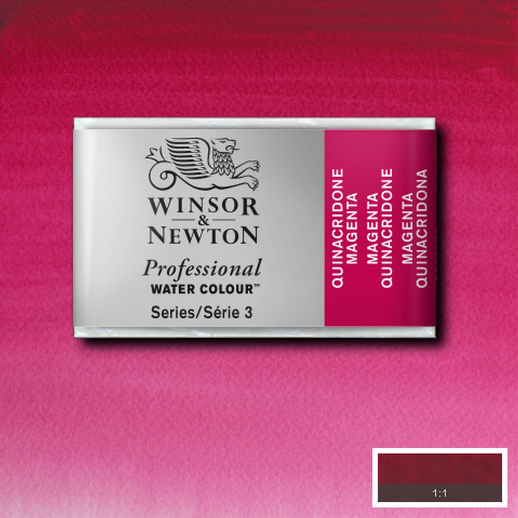 Winsor & Newton Professional Water Colour Whole Pan - Quinacridone Magenta