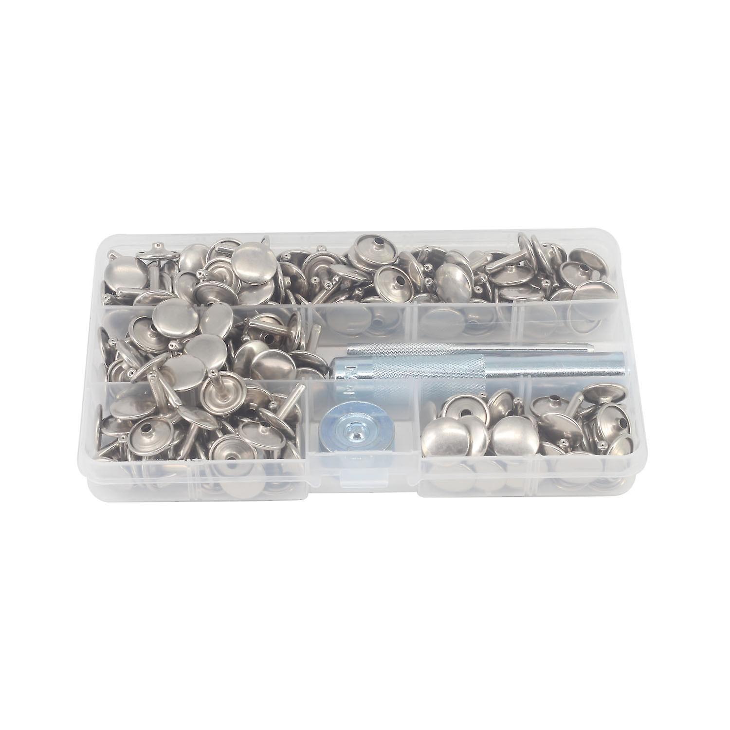 Doppelkappennieten mit Handfixierwerkzeug