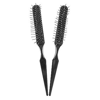 Wire Hair Brush 2pcs Detangling Steel Bristle Hair Brush Tail Scalp Teasing Massage Comb Backcombing Airbag Wig Rat Scalp Comb