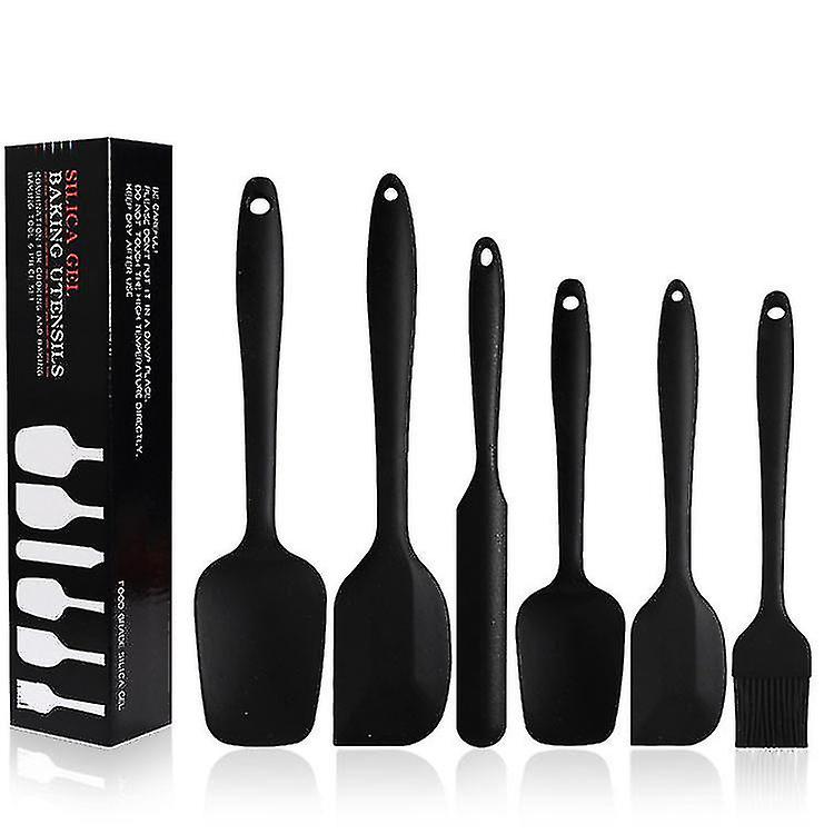Silicone Spatula Set 6 Pcs Non - Stick Rubber Spatula With Stainless Steel Core Heat-resistant Kitchen Utensils Set