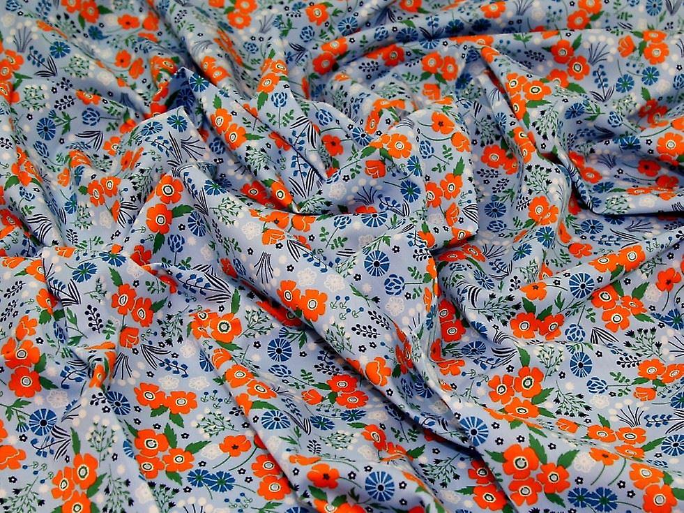 Minerva 100% Cotton Poplin Fabric Sky - per metre