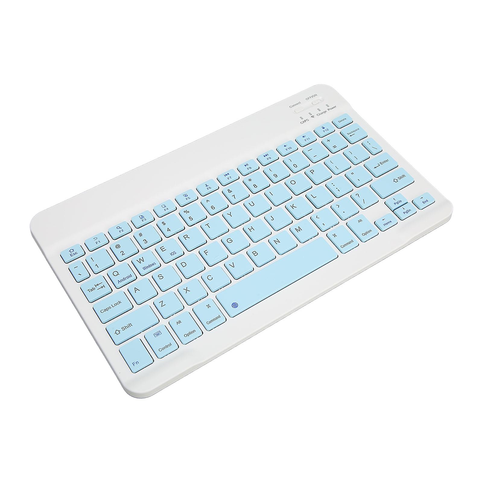 78 Key Wireless Bluetooth Keyboard Ultra Thin Ergonomic Rechargeable for iOS Android Windows