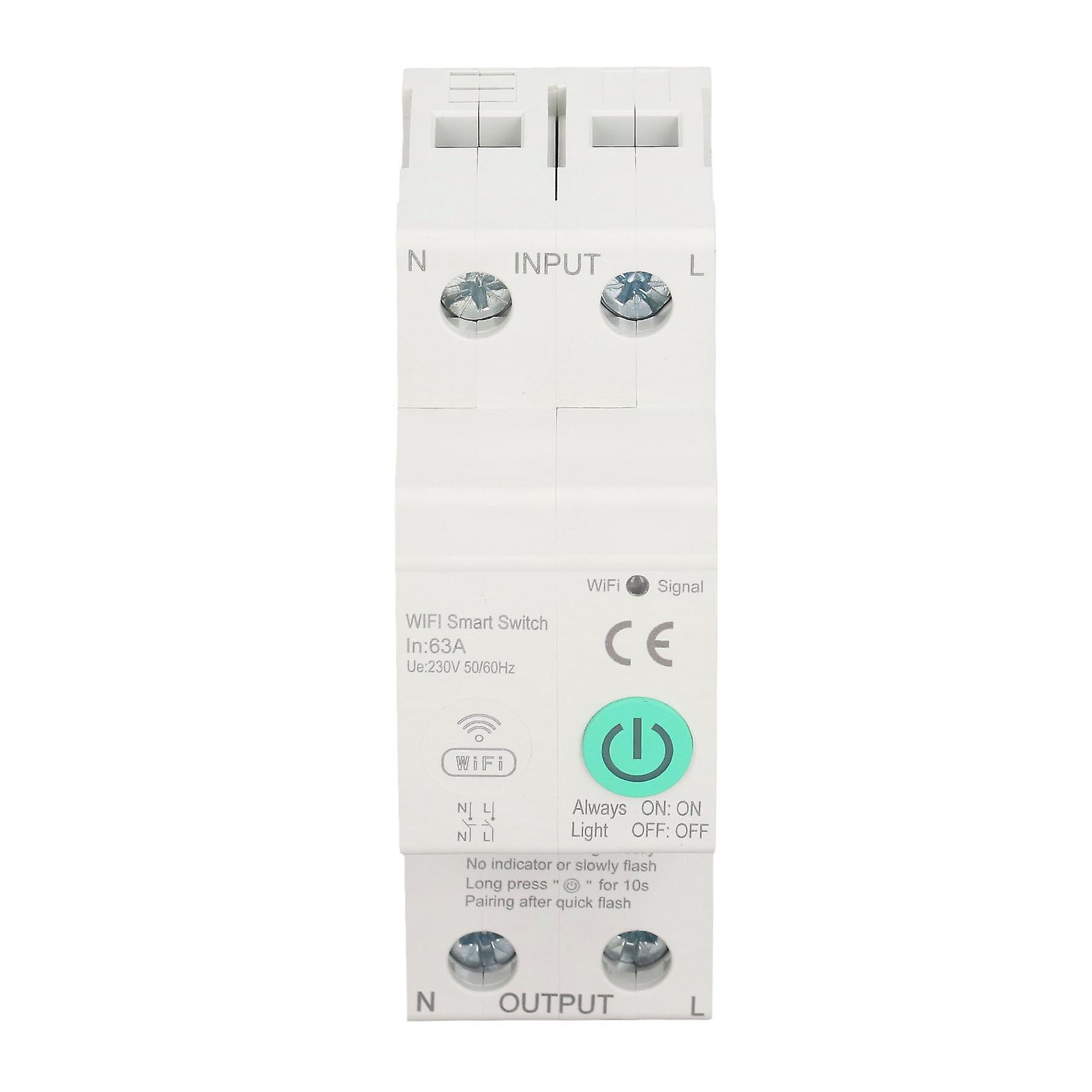 Smart Metering Leakage Switch Remote Control Sensitive 63A 2P Electrical Monitoring Circuit Breaker AC230V 