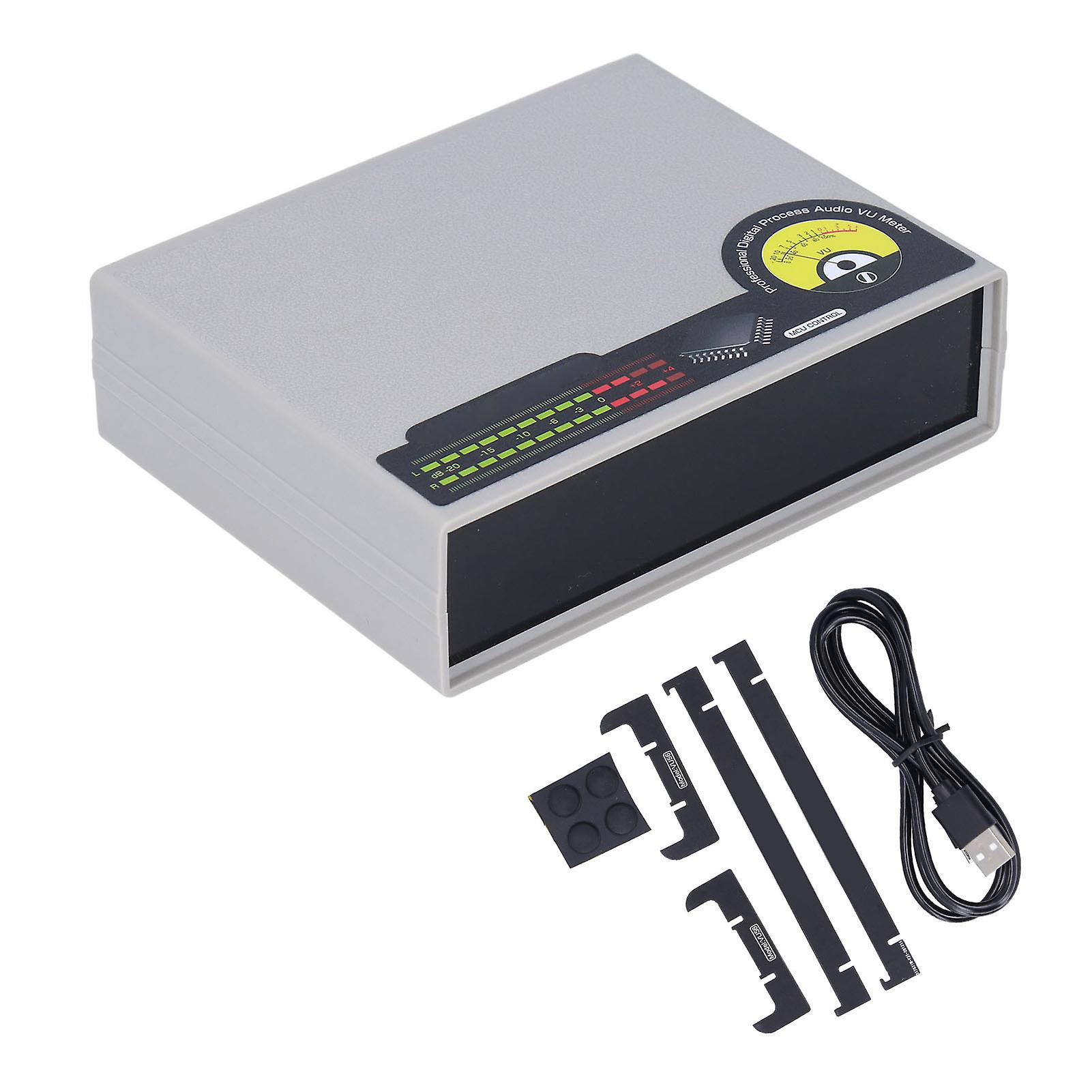 56 Bit Green Aluminum LED Line Music Spectrum Meter for CD Players Stereo Sound Indicator