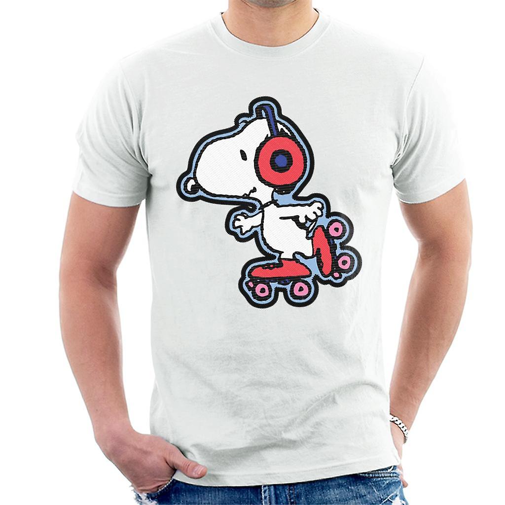 Peanuts Snoopy Bruslení na hudbu Pánské tričko