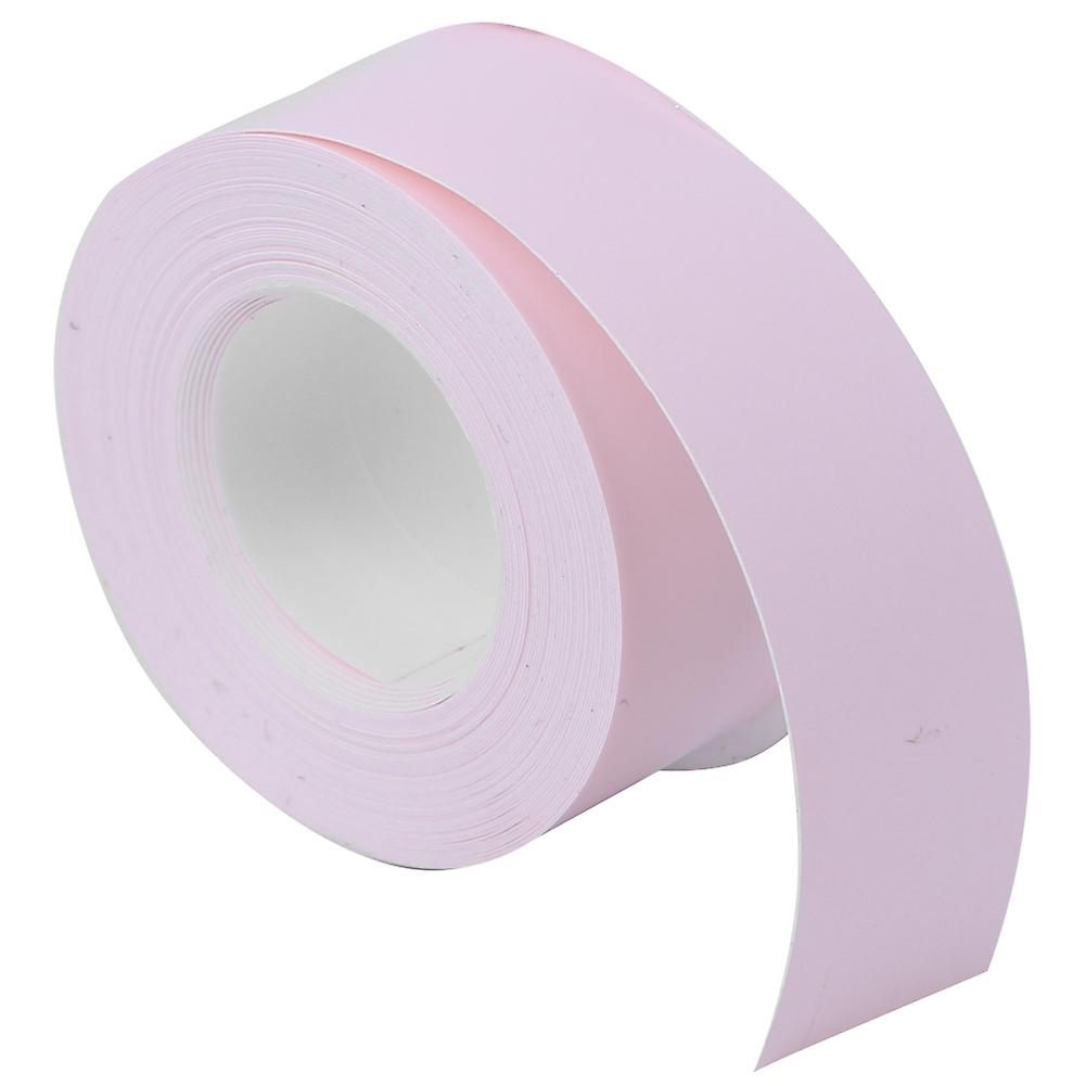 Label Tape Thermal Paper Fit for Labeling Machine Pink Base Black Letter