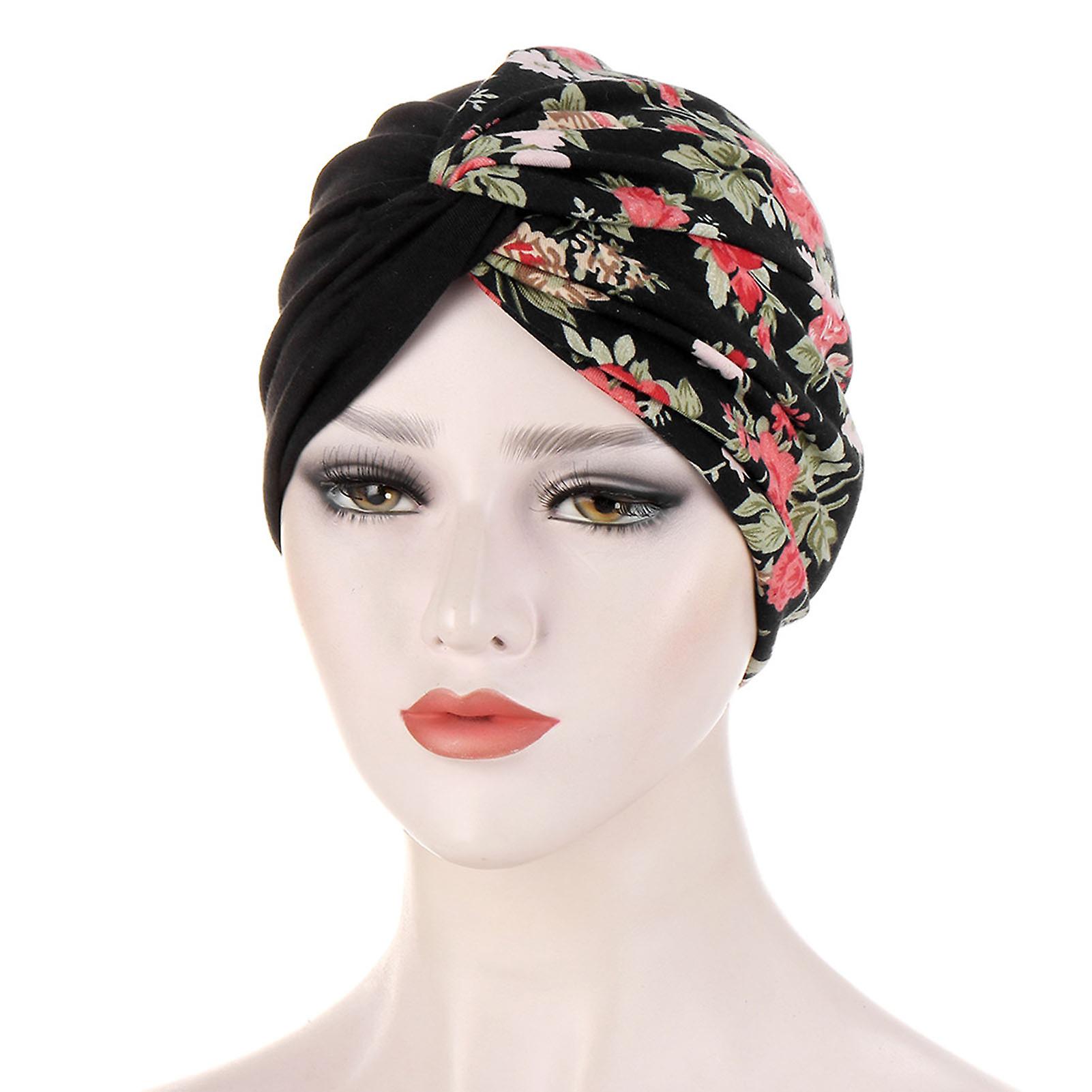 Knot Headscarf Splicing Design Multiple Functions Headwear Solid Protective Pattern Knot Head Wrap for Taking Shower