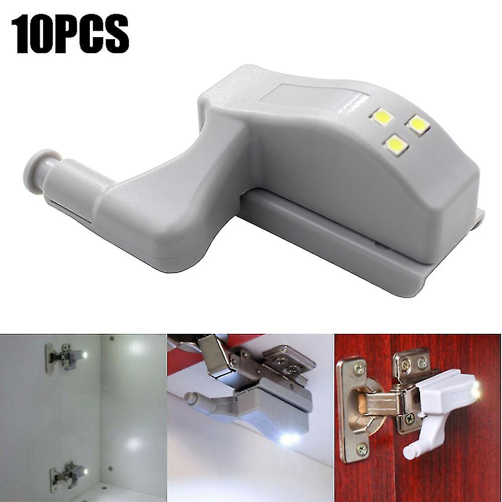 1/10pcs Led Cabinet Inner Hinge Light Closet Wardrobe Auto Switch Sensor Lamp-dwdz