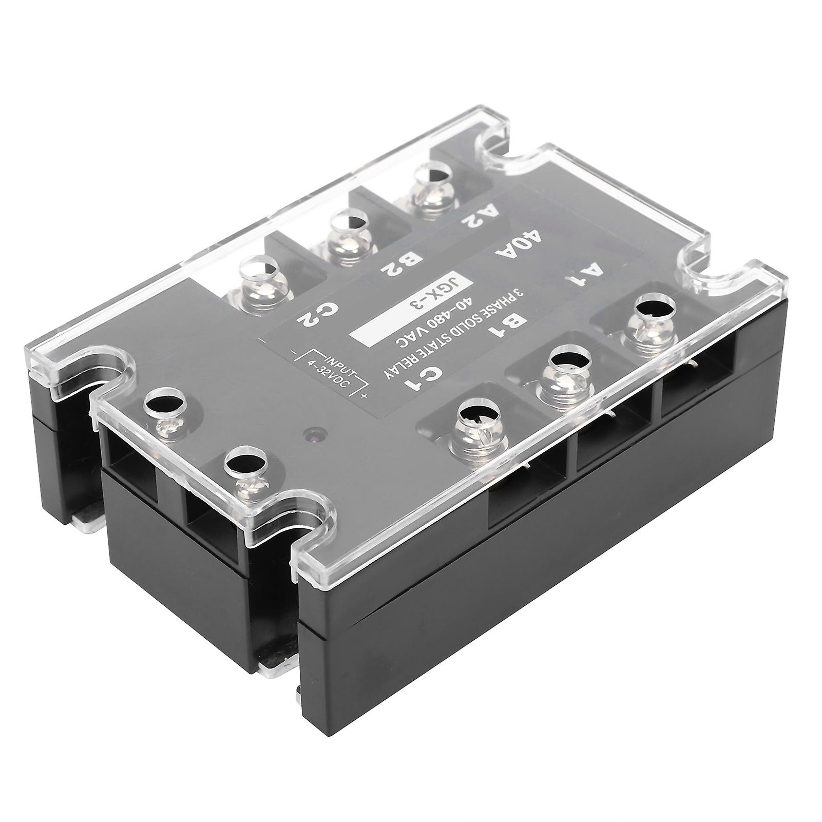 3-Phase SSR Controller JGX-3 40A 40-480VAC ABS Aluminum Relay