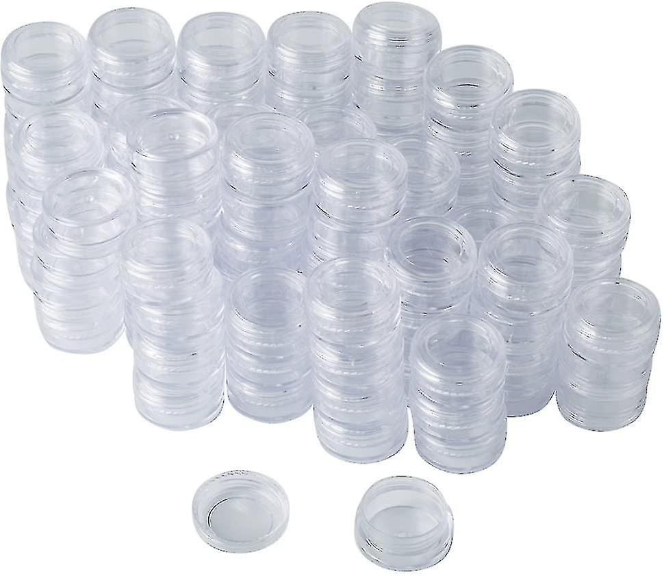 108 piece Cosmetic Container Empty Can Transparent Can Lid Cosmetic Lip Balm Cream Rhinestone Pearl