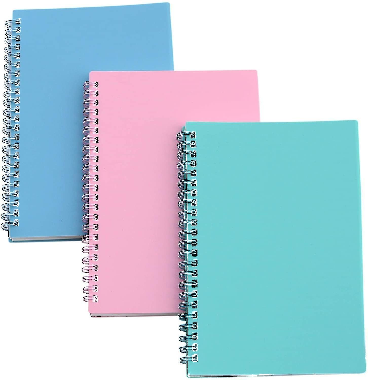 Pack of ruled notebook spiral notebook A5 diary notebook 160 pages