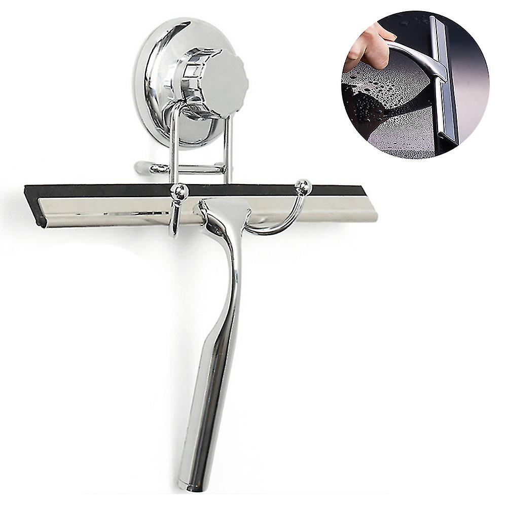 Stainless Steel Window Squeegee with Replaceable Wiper Blade