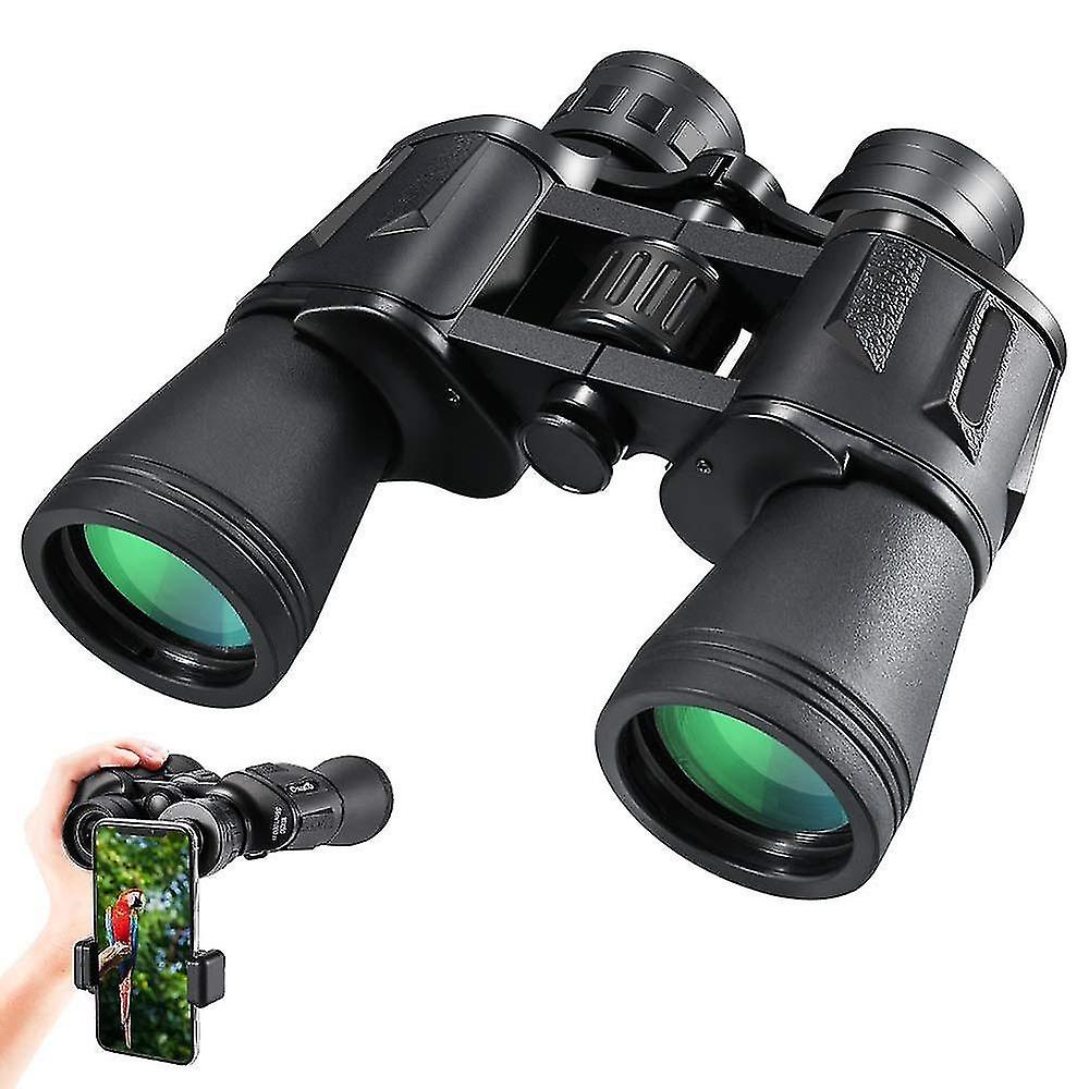 20x50強力な大人用双眼鏡、広い視野、HD防水コンパクト双眼鏡、ハイキング、ツアー