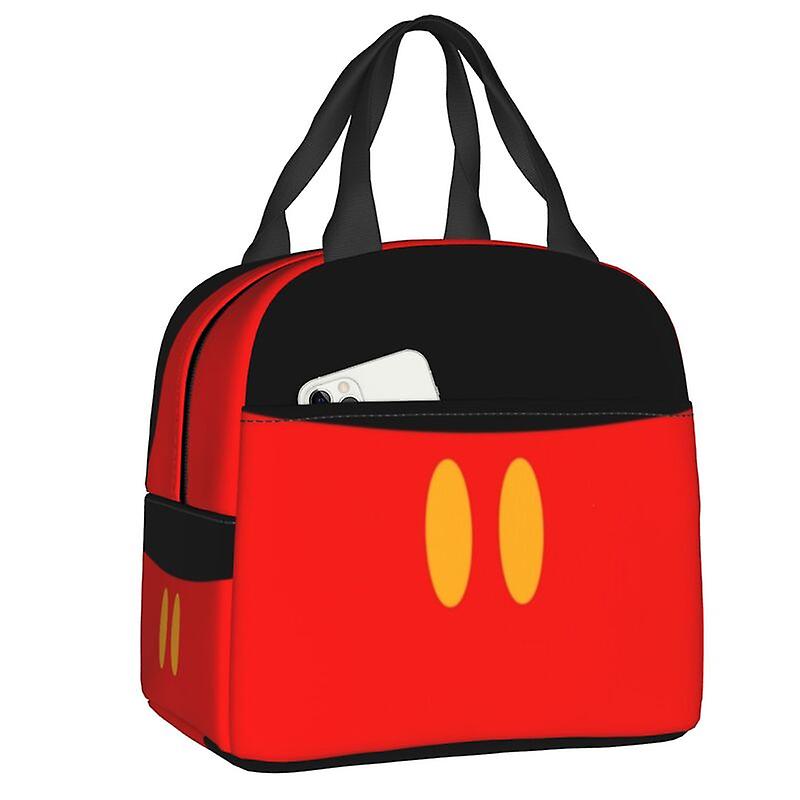 Anime Mickey Izolowane termicznie torby na lunch Kobiety Cartoon Resuable Pojemnik na lunch do pracy Szkoła Travel Storage Food Bento Box