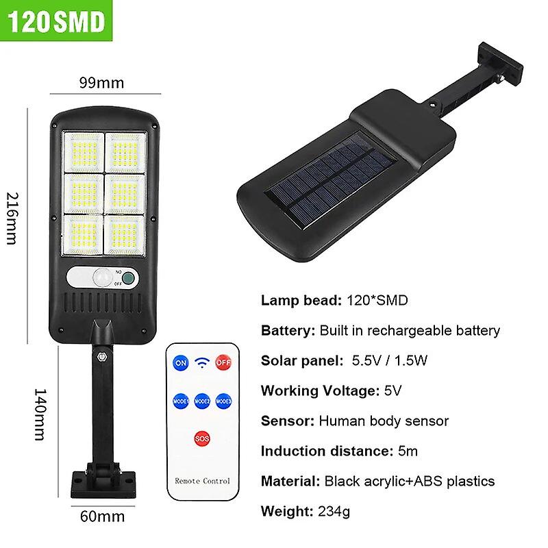 Newest Solar Sensor Street Lights Outdoor Ip65 213 Led Solar Motion Sensor Wall Lamp With 3 Lighting Mode Lights For House Decor