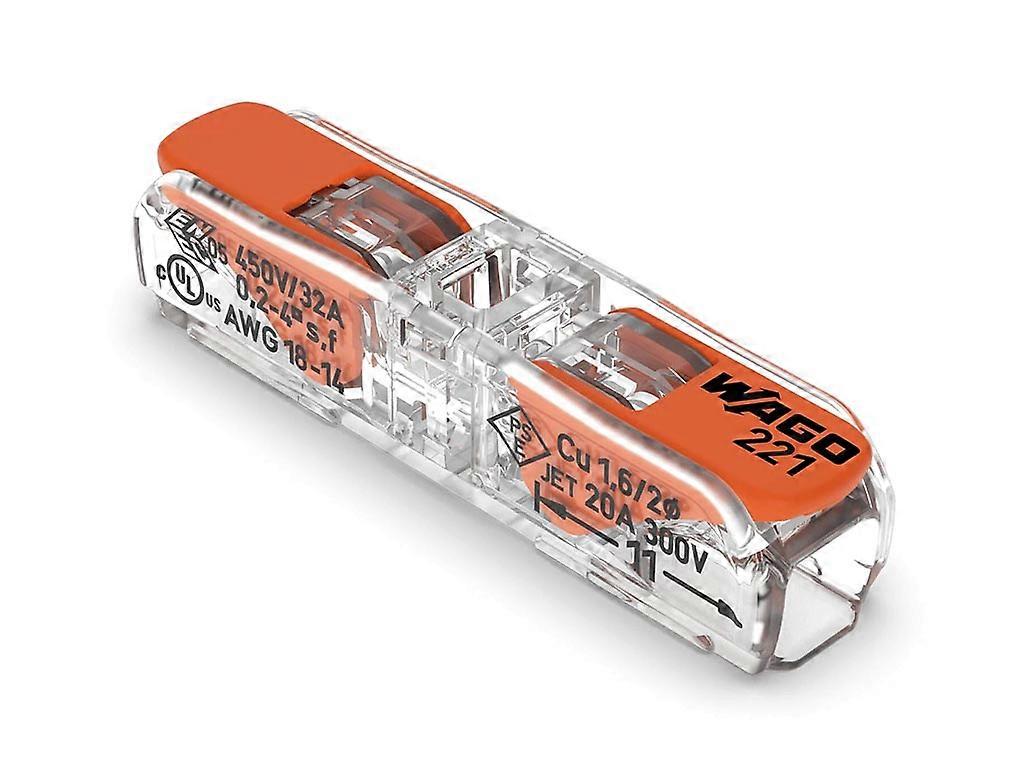 Wago Connettore a saldare in linea con leve 0,2 - 4 mm² - per tutti i tipi di conduttori