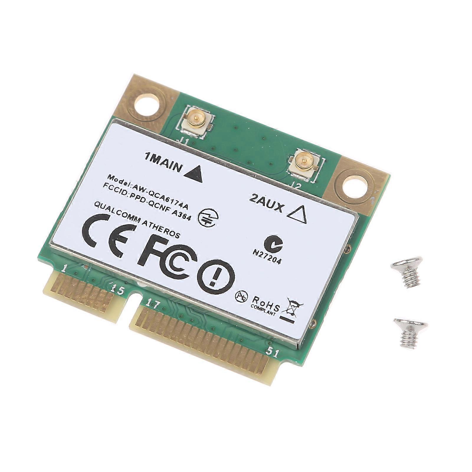  Half PCI-E WiFi Wlan Adapter Atheros QCA6174 MINI PCI Network Card Dual Band