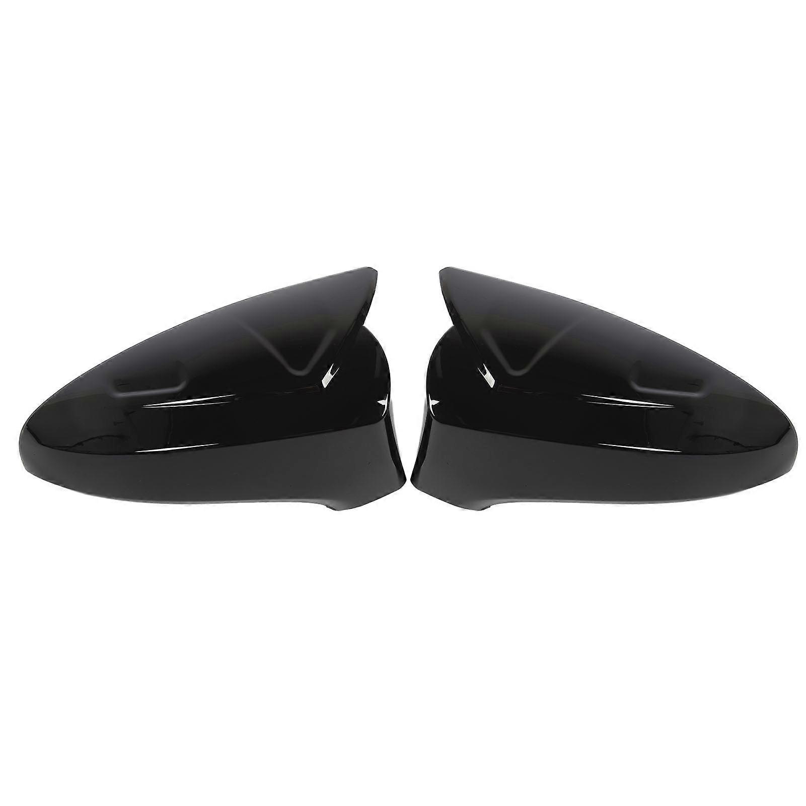 2Pcs Side Mirror Cap Left And Right Easy Installation Side Wing Mirror Cover Cap for IS200t IS250 IS350 GS ES CT RC LS IS Glossy Black E2U212